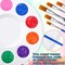 22Pcs Paint Tray Palettes,Plastic Paint Pallet,Round Plastic Palette with 10 Wells,Washable Paint Palette for Kids Adult Student DIY Craft Art Painting Supplies